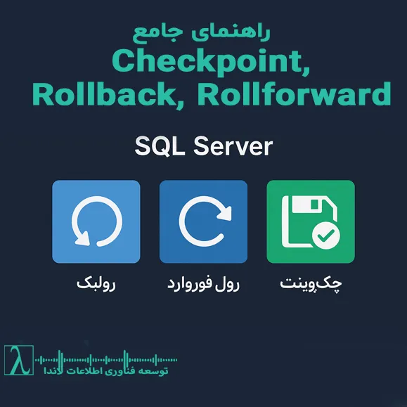 SQL Server رولبک رول فوروارد چکپوینت فایل MDF فایل LDF بازیابی پایگاه داده نوشتن پیش از اجرا Write Ahead Logging بکاپ گیری بهینهسازی SQL RTO RPO Rollback Rollforward Checkpoint