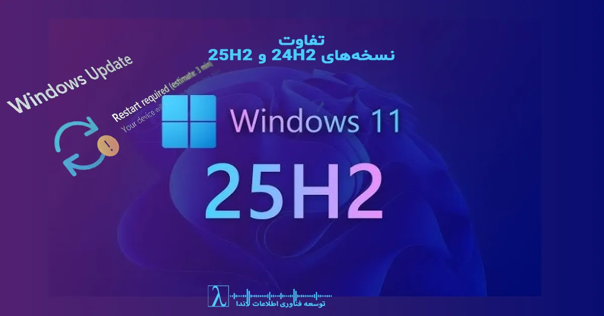 ویندوز 11 24H2، ویندوز 11 25H2، Windows 11 24H2 vs 25H2، تفاوت نسخههای ویندوز 11، بروزرسانی ویندوز 11، Windows 11 enablement package، ارتقاء ویندوز 11