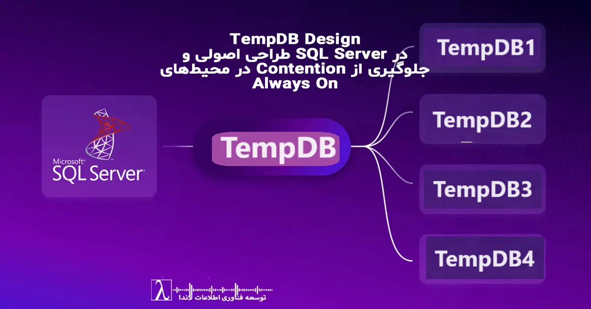 TempDB Design, TempDB Contention, PAGELATCH, SQL Server Always On, Failover Cluster, TempDB Best Practices, Version Store, RCSI, Snapshot Isolation, TempDB Performance, DBA حرفه‌ای, مانیتورینگ SQL, خدمات لاندا