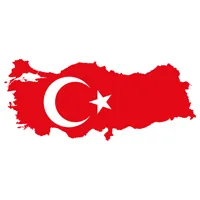 Flag map of Turkey svg