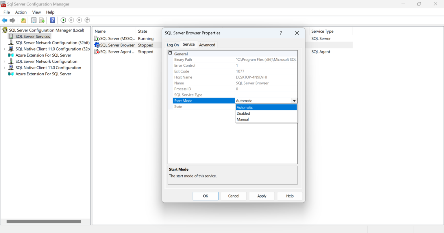 SQL-Server-Browser-service