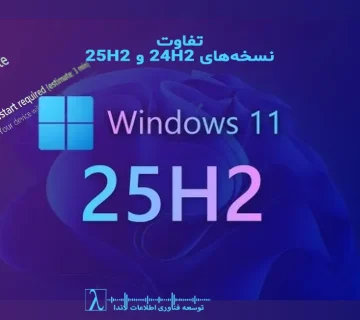 ویندوز 11 24H2، ویندوز 11 25H2، Windows 11 24H2 vs 25H2، تفاوت نسخههای ویندوز 11، بروزرسانی ویندوز 11، Windows 11 enablement package، ارتقاء ویندوز 11