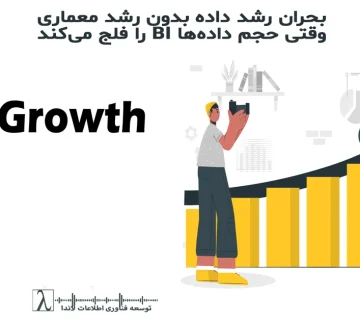رشد داده، معماری داده، Data Growth, Data Architecture, Data Scalability, BI Architecture, Data Platform, Data Engineering, بحران داده, معماری مقیاس‌پذیر, زیرساخت داده, Data Governance, BI Performance, طراحی معماری داده, تحلیل داده سازمانی