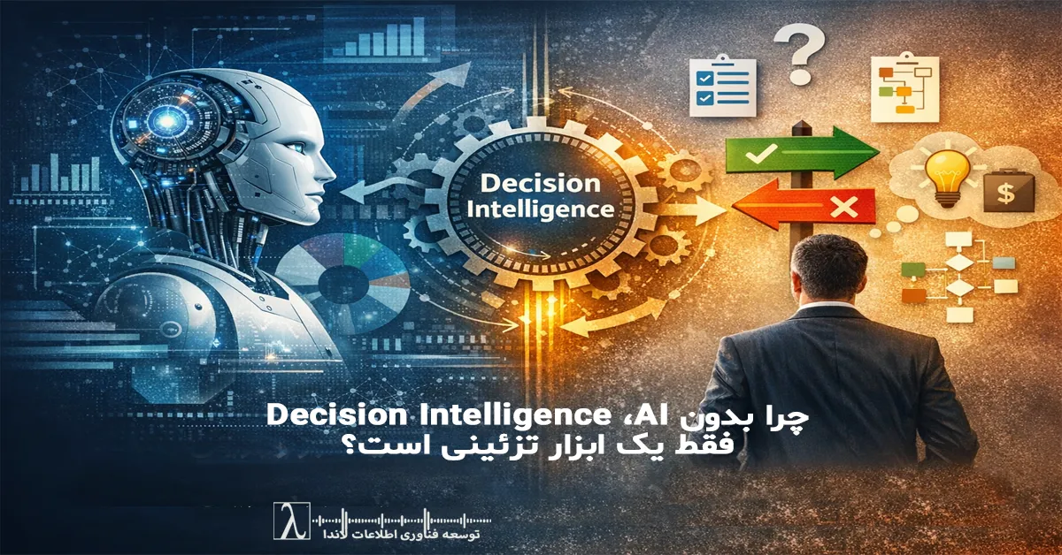 هوش مصنوعی در تصمیم‌سازی، AI در سازمان، تصمیم‌گیری داده‌محور، Data-Driven Decision Making، معماری تصمیم، BI پیشرفته، تحلیل تصمیم، استراتژی تصمیم