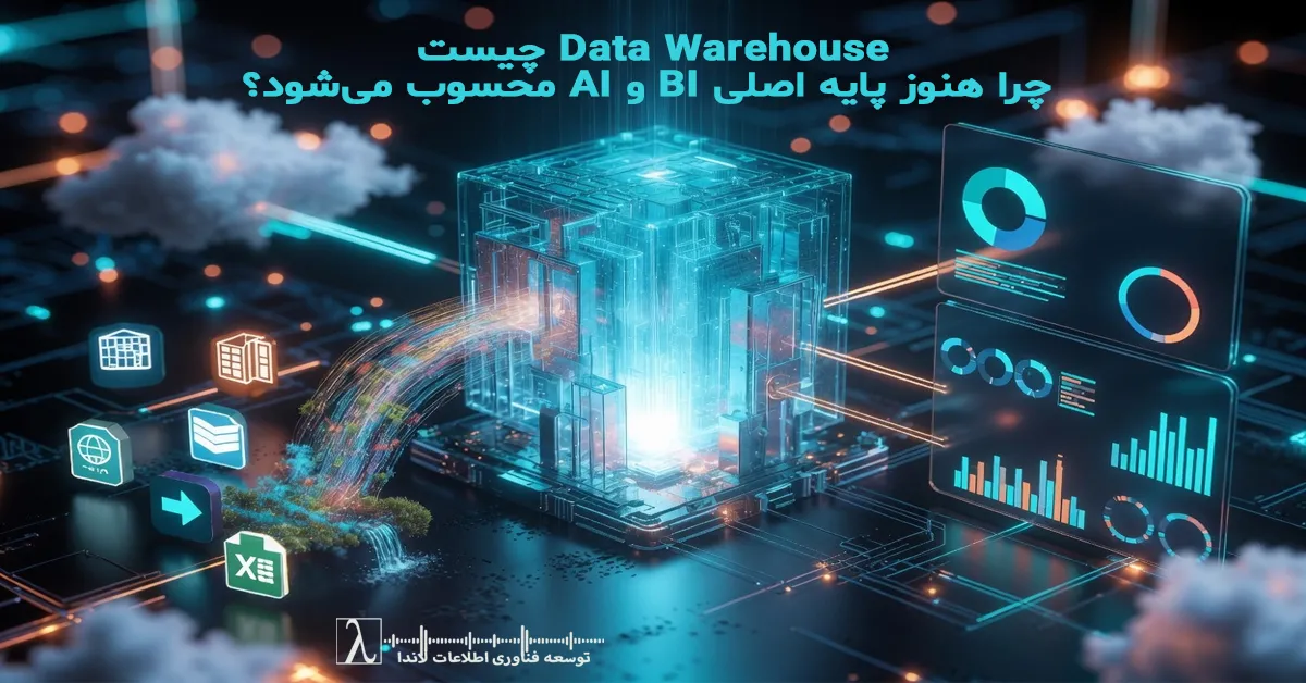 انبار داده, دیتاهوس, هوش تجاری, پاور بی آی, معماری داده, تحلیل داده, ETL, داده سازمانی, تصمیم گیری داده محور, داشبورد مدیریتی, کیفیت داده, SQL Server, BI سازمانی, هوش مصنوعی و داده, مدل سازی داده , business intelligence, power bi, data architecture, etl process, data modeling, sql server, data governance, analytics, ai data pipeline, decision making, data quality, reporting systems, star schema, enterprise bi